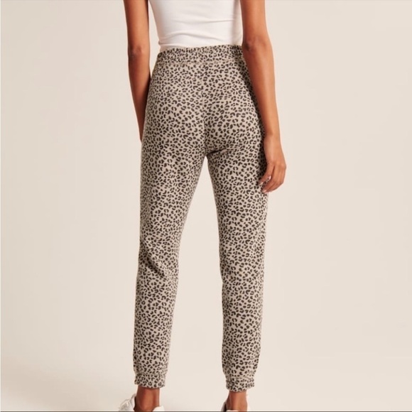 A & F Leopard Print Joggers - Picture 1 of 5